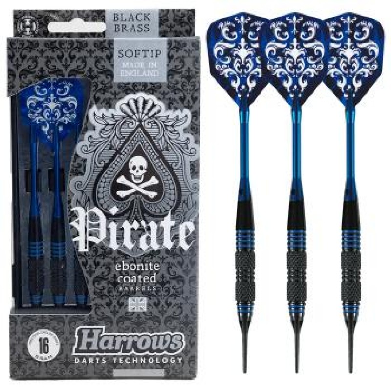 Dardos Bico Plástico Harrows  Pirate Blue