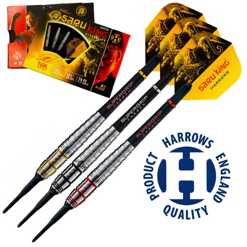 Dardos Bico Plástico Harrows Saru King Revolution 95%
