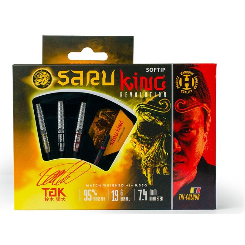 Dardos Bico Plástico Harrows Saru King Revolution 95%
