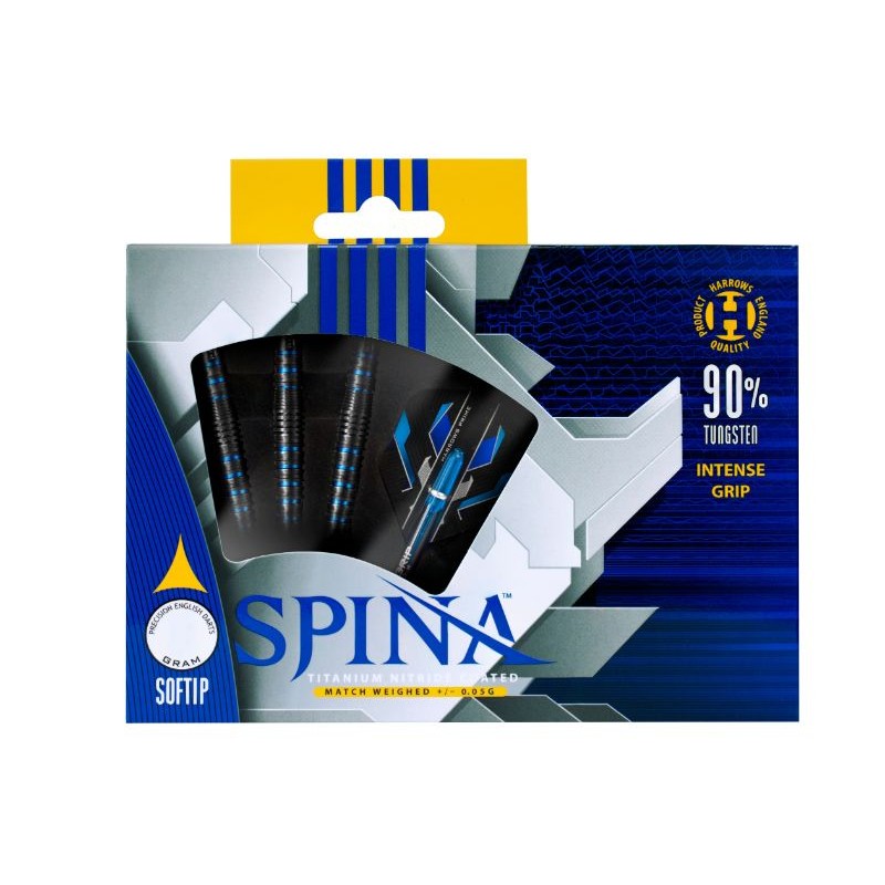 Dardos Bico Plástico Harrows Spina Black 90%