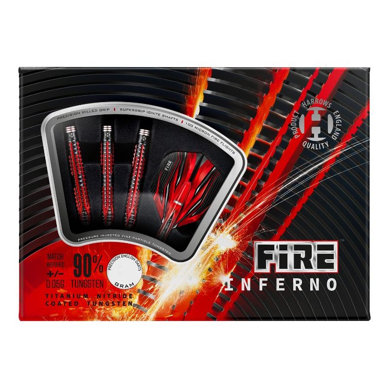 Dardos Bico Aço Harrows Fire Inferno 90%