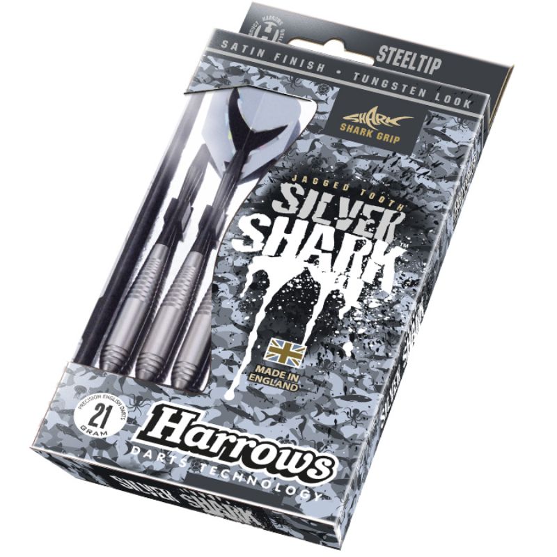 Dardos Bico Aço Harrows Silver Shark Style A