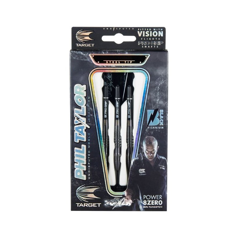 Dardos Bico Aço Target Power 8ZERO BLACK Tit