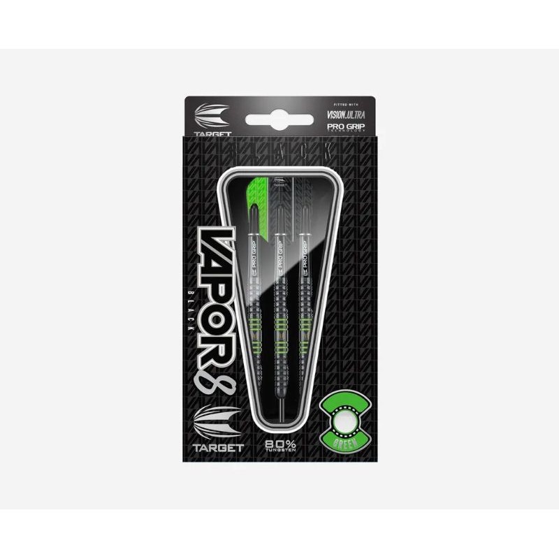 Dardos Bico Aço Target Vapor8 Black e Green 80%