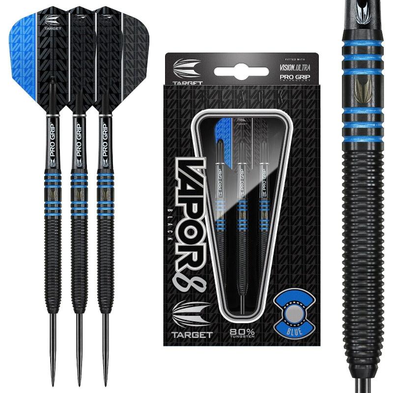 Dardos Bico Aço Target Vapor8 Black e Blue 80%