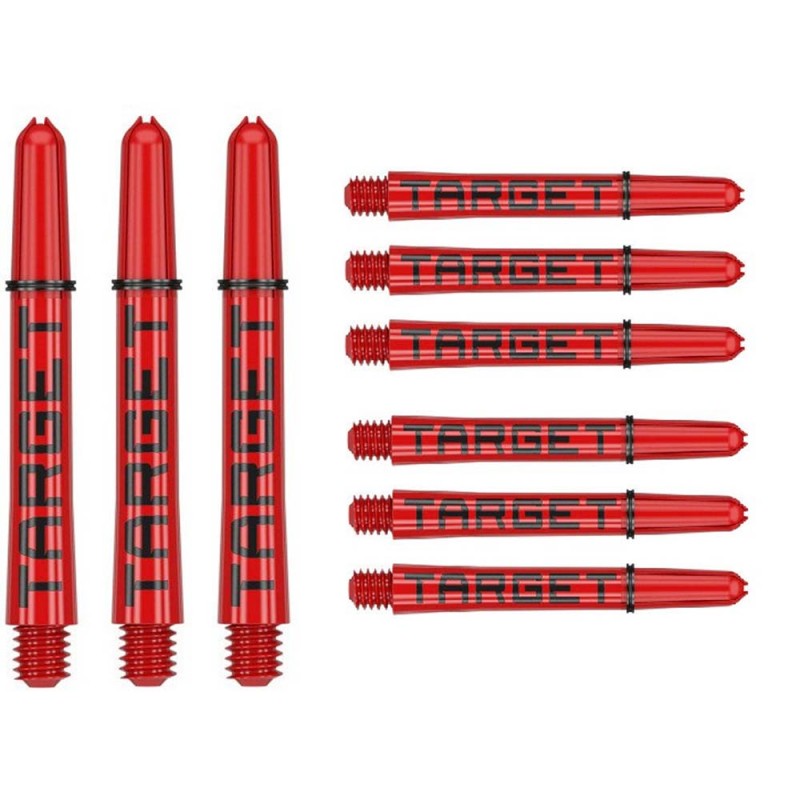 Hastes Target Pro Grip Tag Red & Blk 3 sets