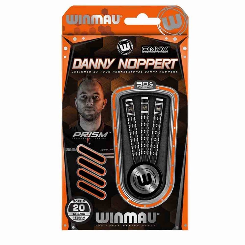 Dardos Bico Plástico Winmau Danny Noppert Freeze Edition Series 90% 