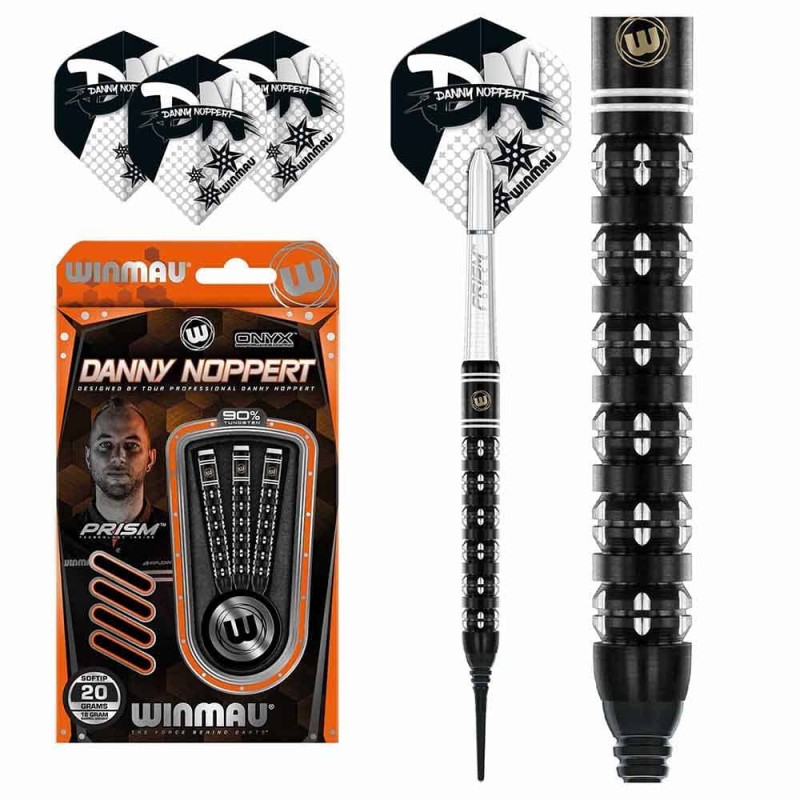 Dardos Bico Plástico Winmau Danny Noppert Freeze Edition Series 90% 