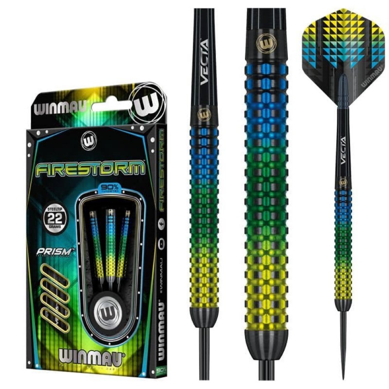 Dardos Bico Aço Winmau Firestorm 90% 