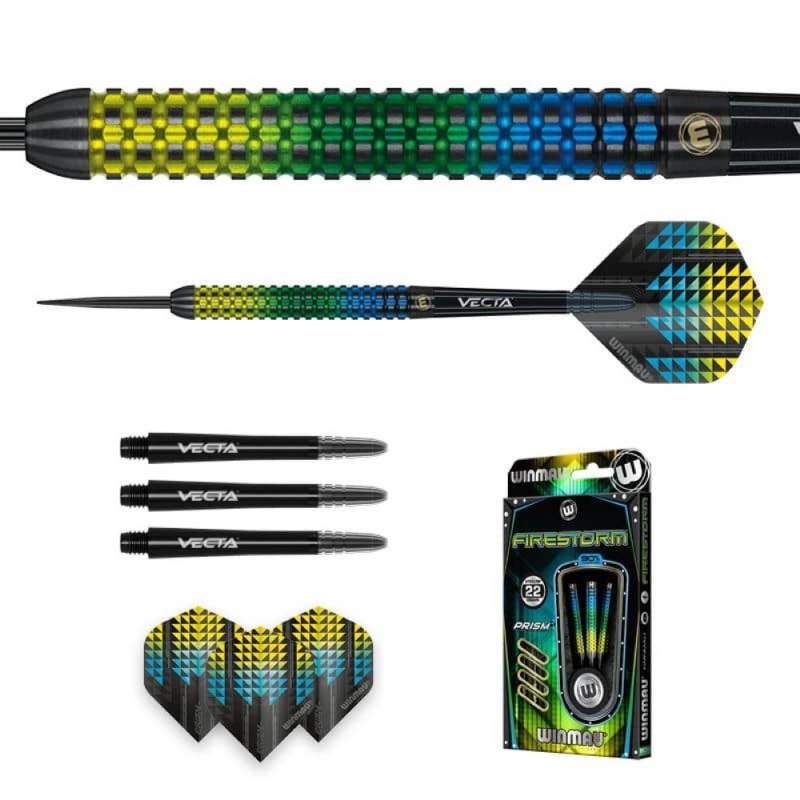Dardos Bico Aço Winmau Firestorm 90% 