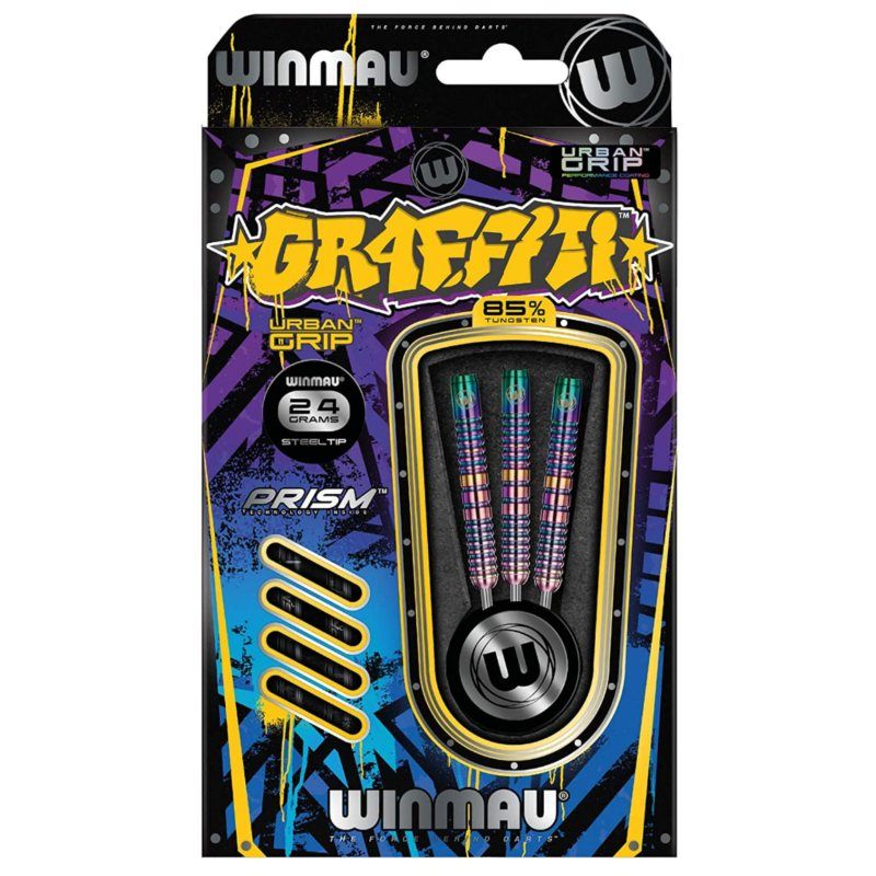 Dardos Bico Aço Winmau Graffiti 90% (1002)