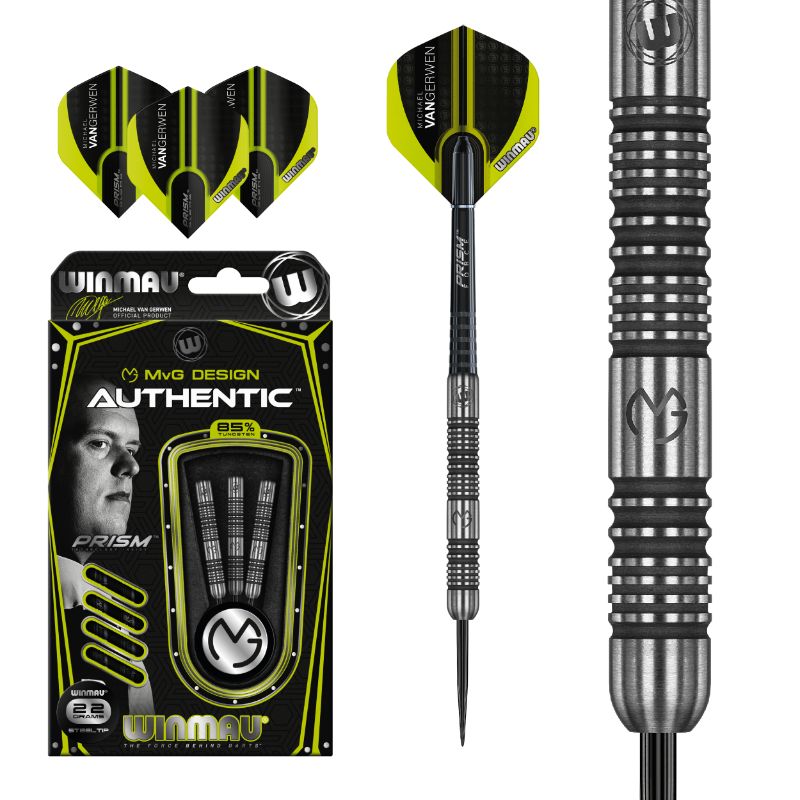 Dardos Bico Aço Winmau MvG Authentic 85%