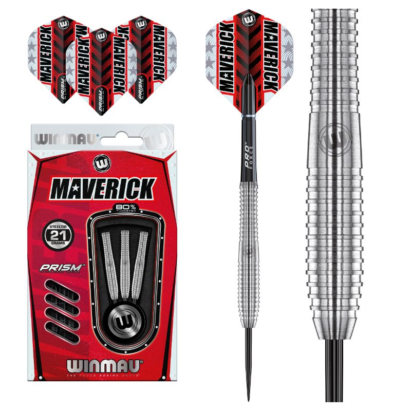 Dardos Bico Aço Winmau Maverick 80%