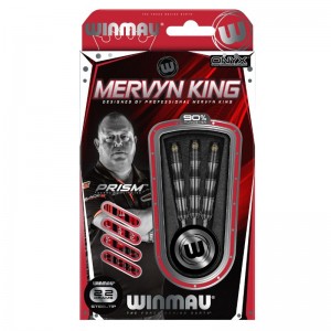 Dardos Bico Aço Winmau Mervyn King Onyx 90%