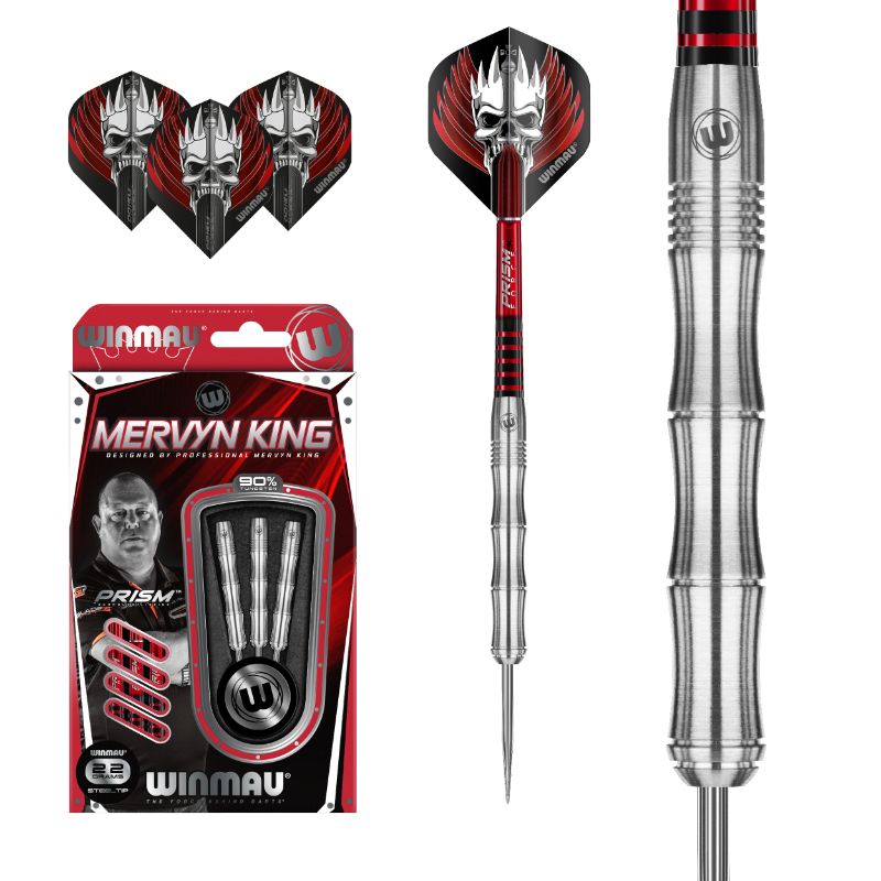 Dardos Bico Aço Winmau Mervyn King 90%