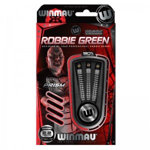 Dardos Bico Aço Winmau Robbie Green Onix 90%