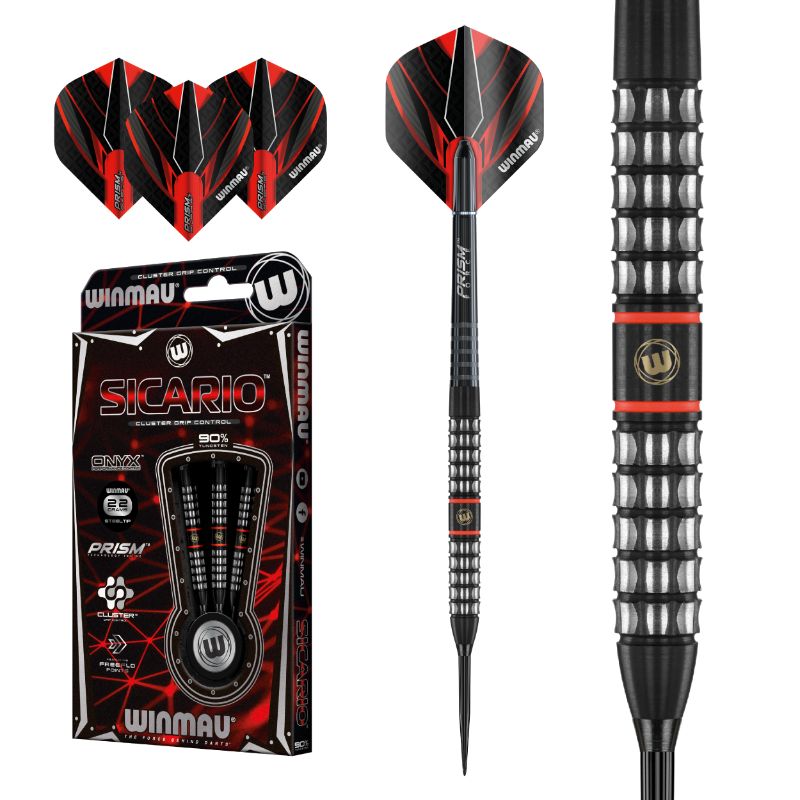 Dardos Bico Aço Winmau Sicario 90% (1455)