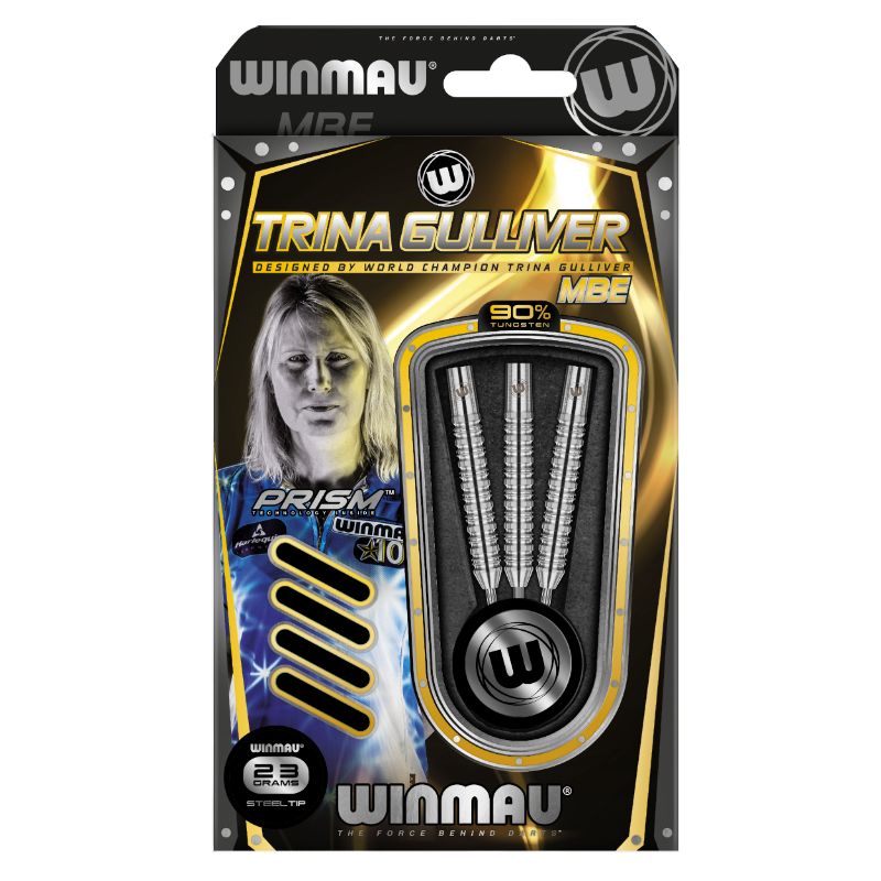 Dardos Bico Aço Winmau Trina Gulliver MBE 90%