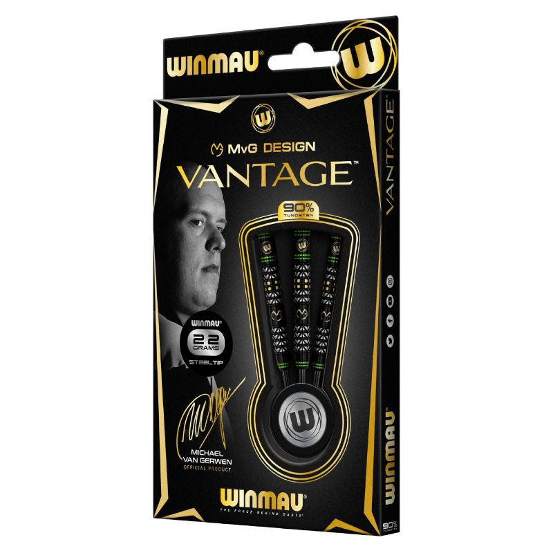 Dardos Bico Aço Winmau MvG Vantage 90%