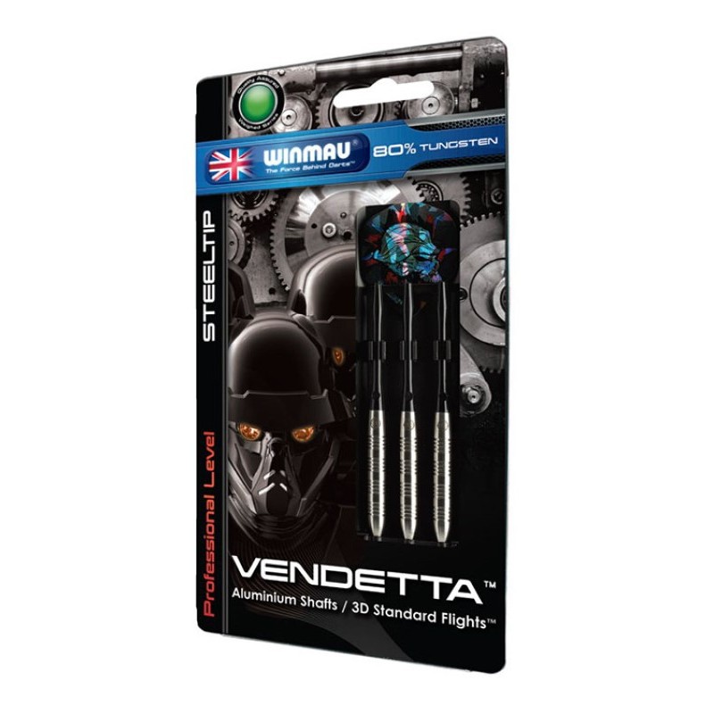 Dardos Bico Aço Winmau Vendetta 80%