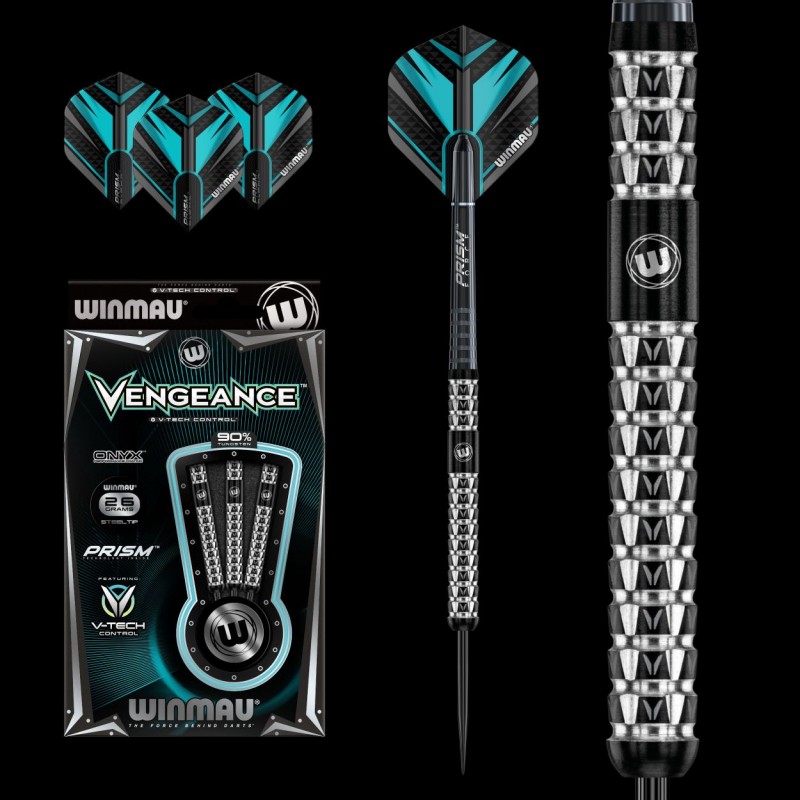 Dardos Bico Aço Winmau Vengeance 90%