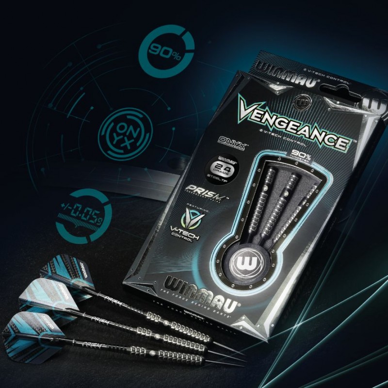 Dardos Bico Aço Winmau Vengeance 90%