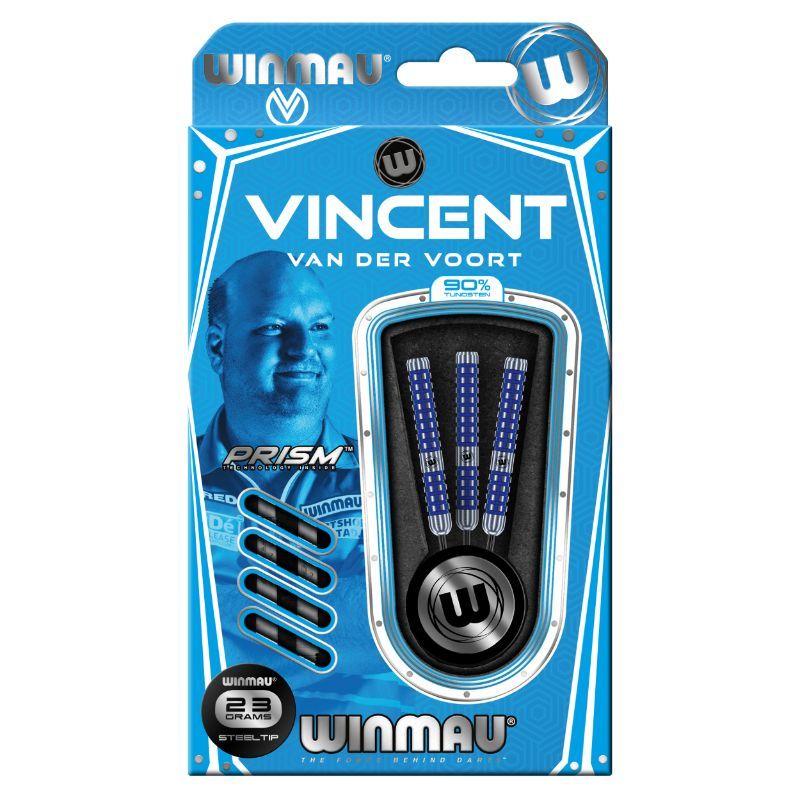 Dardos Bico Aço Winmau Vincent Van Der Voort 90%