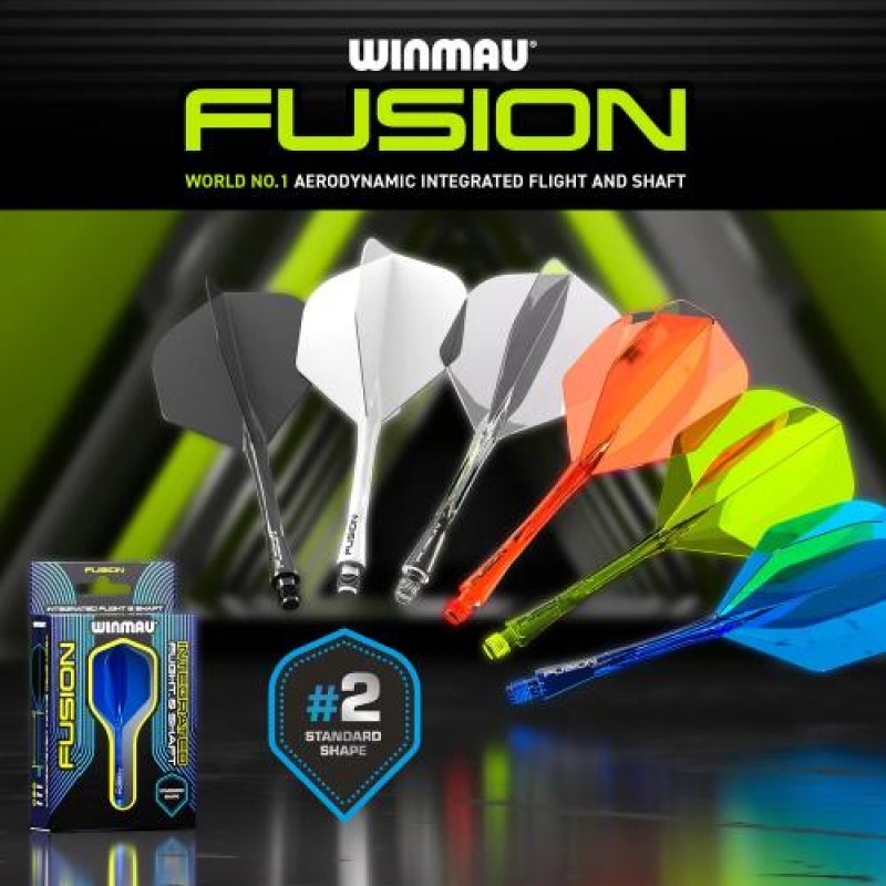 Voadores Winmau Fusion Flight & Shaft Preto